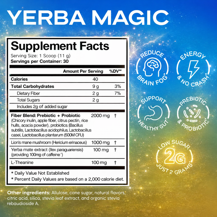 Yerba Magic | Instant 5-in-1 Super Tea - 30 Servings